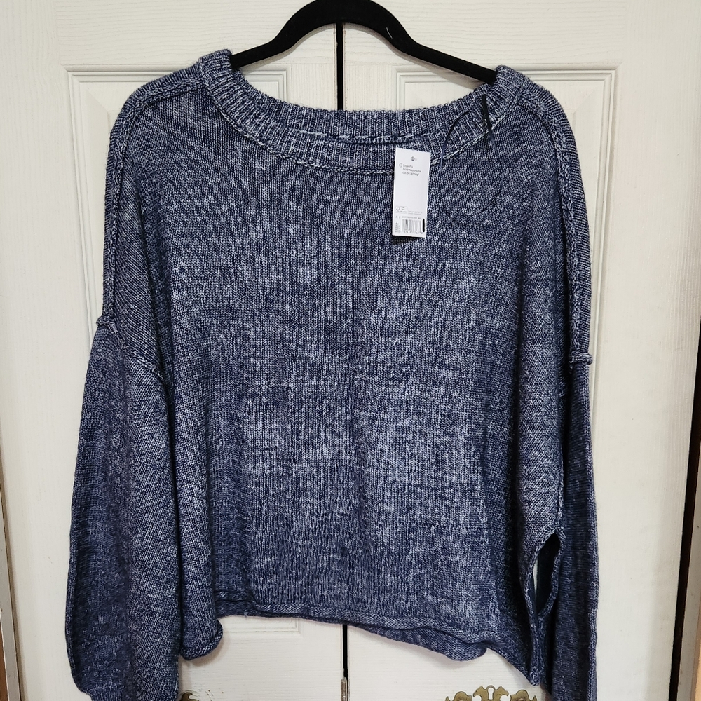 Nwt SO Women's Blue Crew Neck Sweater
